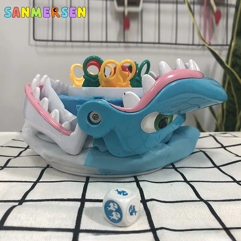 Миниатюрные игральные кости Акула игрушки которые кусают людей вечерние