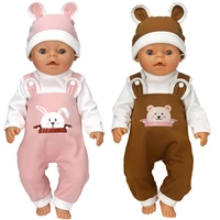 reborn baby doll clothes 40 cm hat set for baby dolls rompers toys outwear children girl gifts
