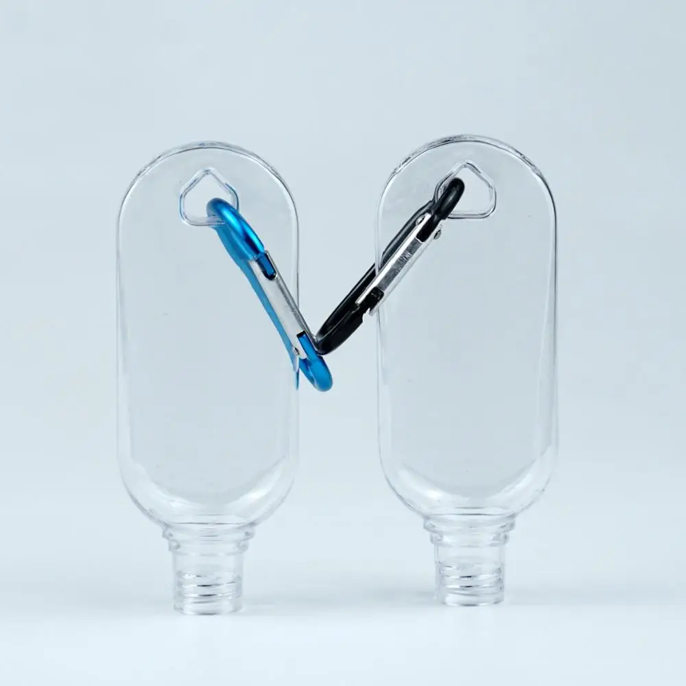 1pcs 30ml Refillable Bottles Hand Sanitizer Containers Travel Alcohol (Transparent Random Hook) | Дом и сад