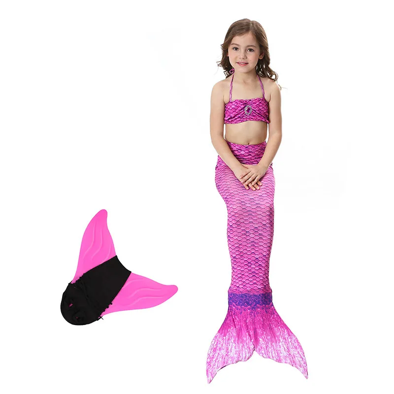 Девушки хвост русалки купальные костюмы с монофином косплей костюм бикини в