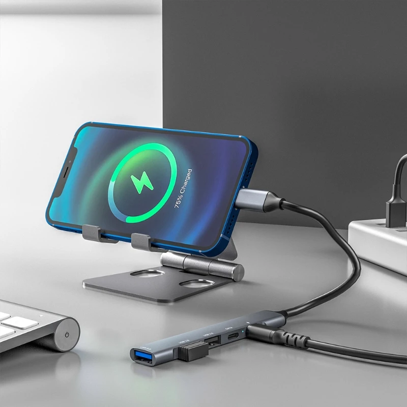 

USB 3,0-концентратор R91A 5 в 1, адаптер, 5 Гбит/с, высокоскоростная док-станция для передачи данных для ноутбука, мобильного HDD и т. д.