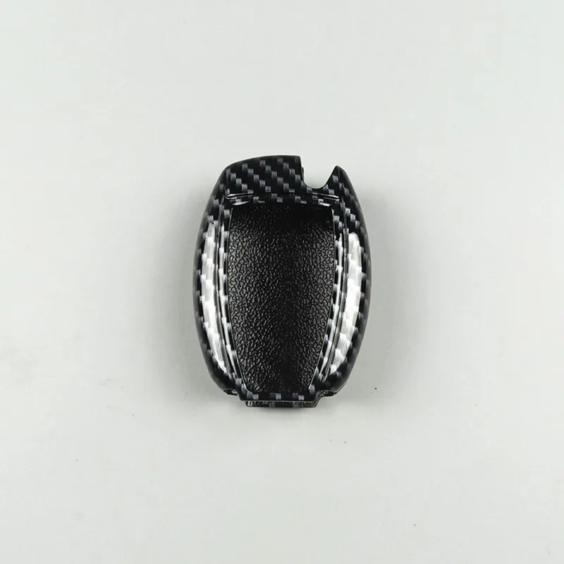 Carbon Fiber Black Автомобильный Стильный чехол для ключей для Mercedes Benz B C E S R M класс W246 W205 W212 W213 GLK CLA CLS ключ Защитная крышка аксессуары - Название цвета: Carbon Fiber Black