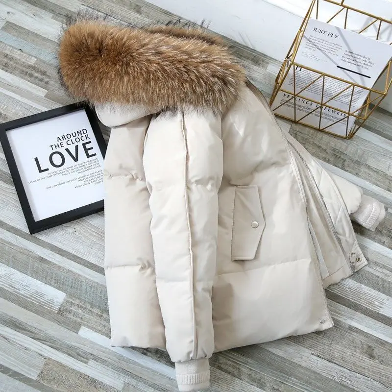 

2021 New Padded Jacket Women's Winter Parkas Short Large Size Cotton Coat pin1996