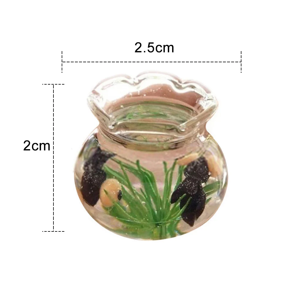 1/12 миниатюрный аквариум для золотой рыбки кукольный домик гостиной Декор сцена