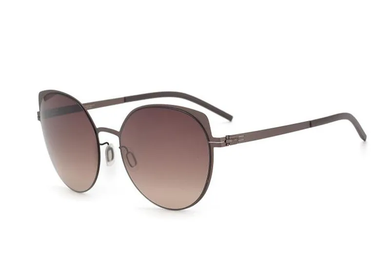 

Cat Eye Design Alloy Sunglasses Vintage Women Full Rim Polarized Frame Ultralight Goggle UV400 Driving Outdoor Sun Glasses