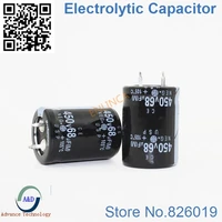 12pcslot 450v 68uf radial dip aluminum electrolytic capacitors size 2230 68uf 450v tolerance 20