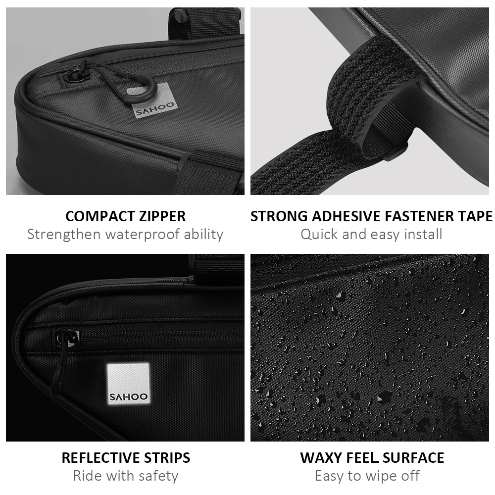 Сумка на раму велосипеда водонепроницаемая велосипедная треугольная Сумочка