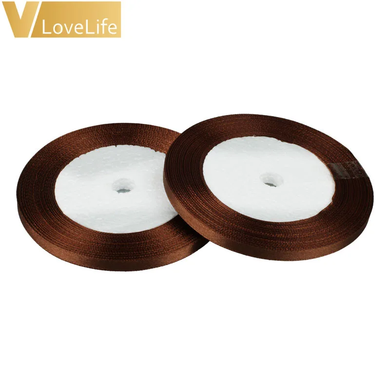 Длинная шелковая сатиновая лента 22 м ширина 10 мм для украшения дома свадьбы