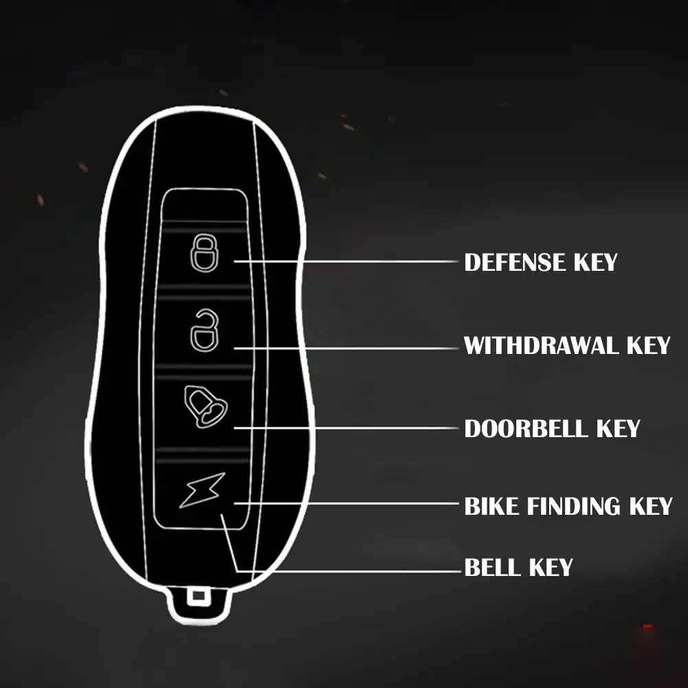 

Bike Motorcycle Gate Lock Keyless Wireless Remote Control Splash Proof Cycling Lock With 110db Alarm Braided Steel Cable