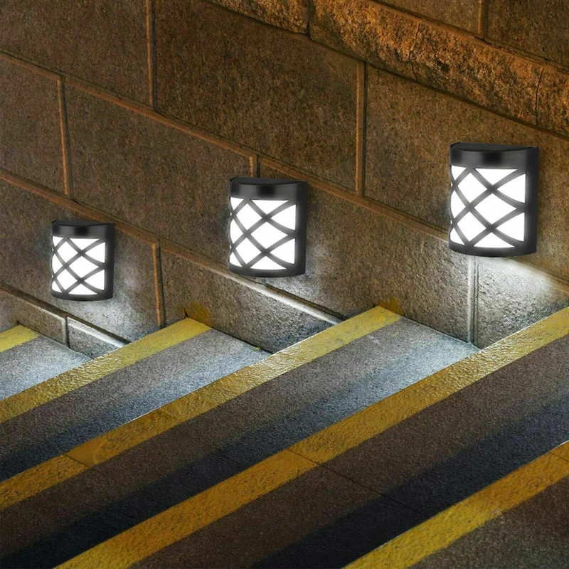 

6LED Solar Pane Wall Light White Color Wall Spotlight Waterproof Fence Light Outdoor Garden Park Yard Decorative Lighting Lamp