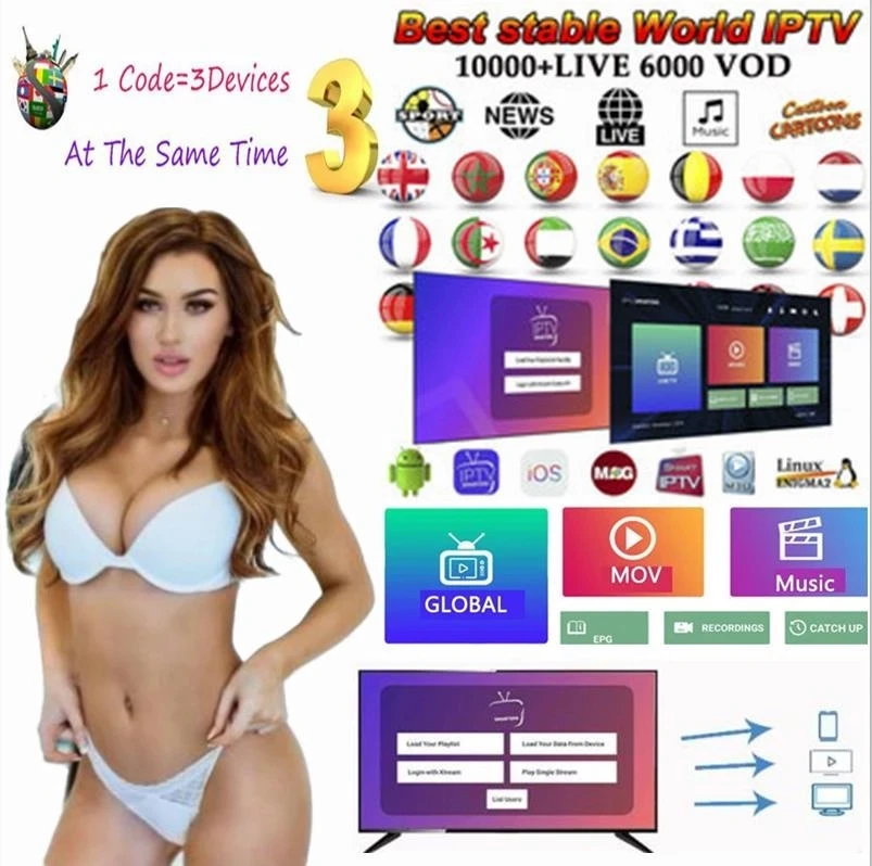 

IPTV M3U xxx Hot HD TV with wifi ottplus m3u playback and satellite receiving access function speaker interface IPTV VGA HDMI