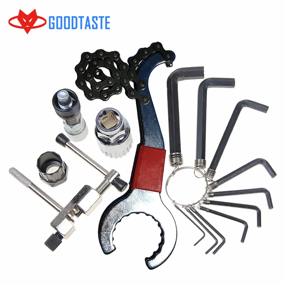 Набор инструментов для ремонта велосипедов резак цепи нижний вал шестигранный