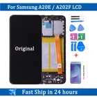 Дисплей для Samsung Galaxy A20eA202A202F, сенсорный экран с дигитайзером в сборе для SAMSUNG A20e, A202FDS, ЖК-дисплей с рамкой, оригинал