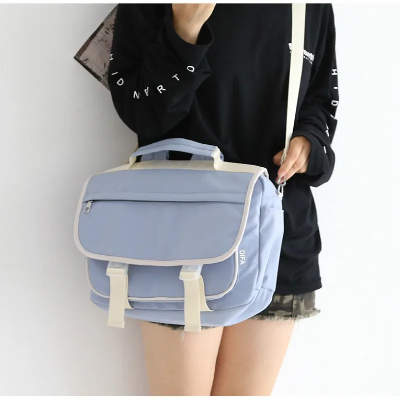 

Women Fashion Multifunctional Bag New New Trendy Crossbody Bag Simple Female School Shoulder Bag College Student Bookbag Ladies