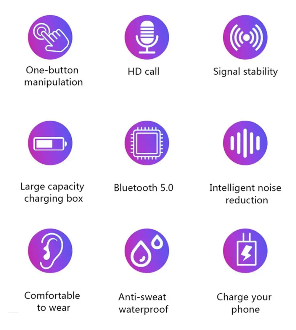 Vorke Q32 TWS наушники Bluetooth гарнитура 5 0 бинауральные беспроводные стерео спортивные