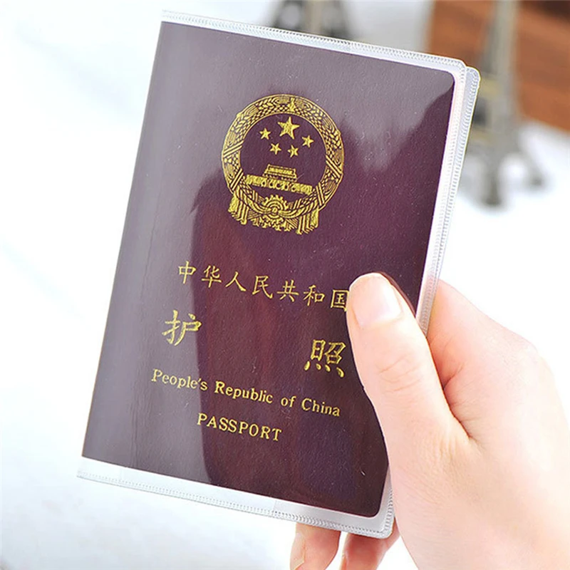 

PVC Transparent Matte Passport Cover Waterproof Antifouling Document Protection Cover With Card Slot Travel Accessories Dropship