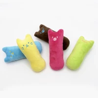 funny interactive plush cat dogtoy pet kitten chewing teeth grinding catnip toys claws thumb bite pet mint for cat supply