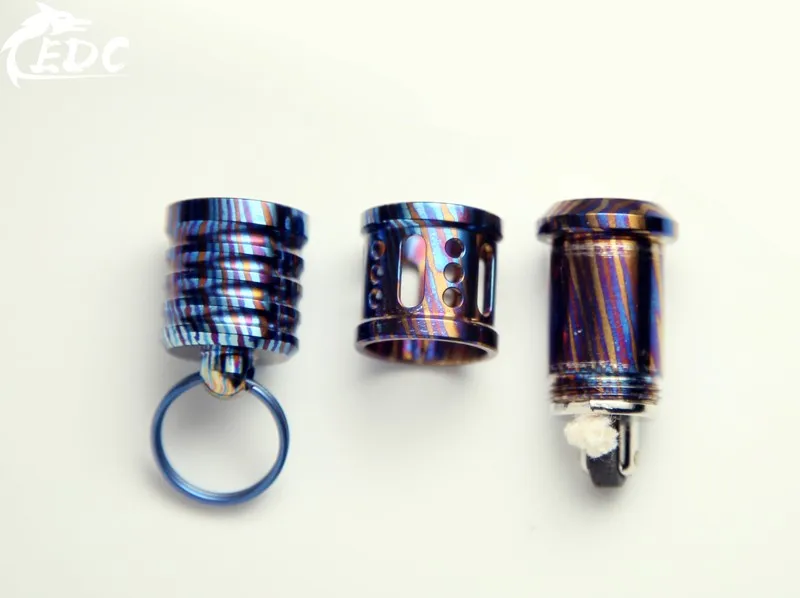 A194 EDC титановый сплав титановая лошадь мини Керосин Зажигалка корпус(без масла) Подвеска портативный брелок