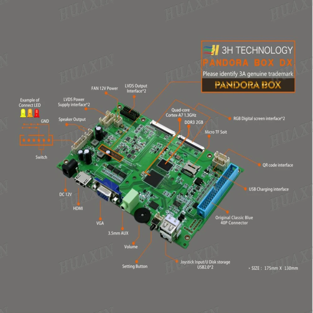 Оригинальный Джойстик SANWA Pandora Box DX 3000 в 1 2 игрока хромиросветодиодный