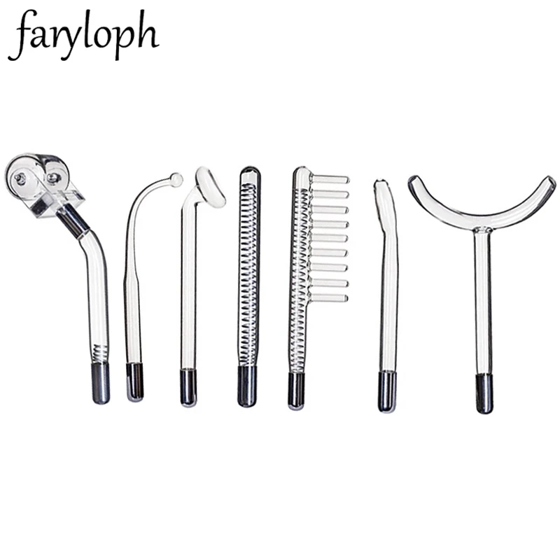 Стеклянные сменные трубы для высокочастотной электротерапии 7 видов электроды