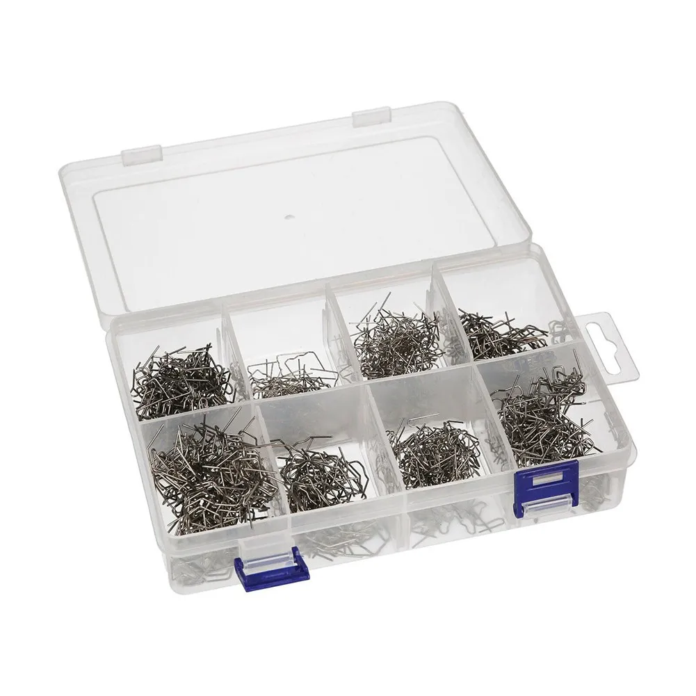 

Stainless Steel 800pcs Tool Staples Welding 0.6/0.8mm Corner/Flat/Wave