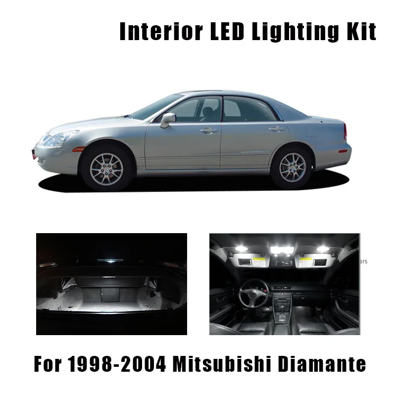 12 шт. белые светодиодные лампы внутренняя Карта Купол багажник светильник набор