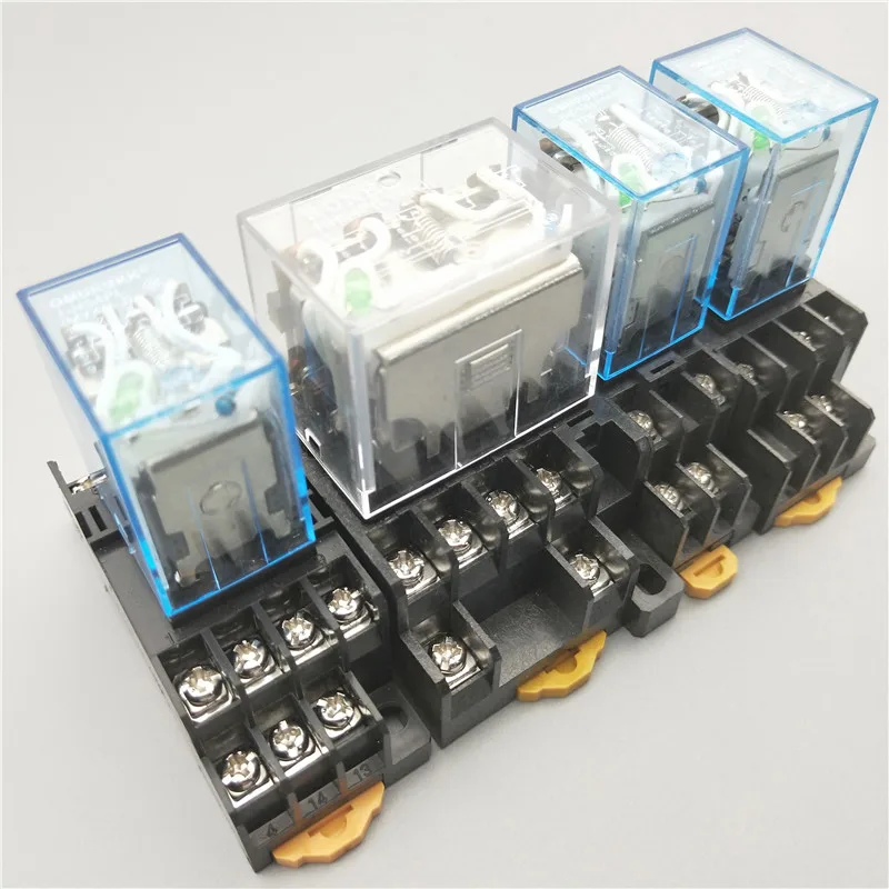

1 шт. LY3NJ JQX-13F HH63P AC220v DC24v 12 В 10A серебряный контакт Электрический Микро Мини Электромагнитная катушка реле с розеткой