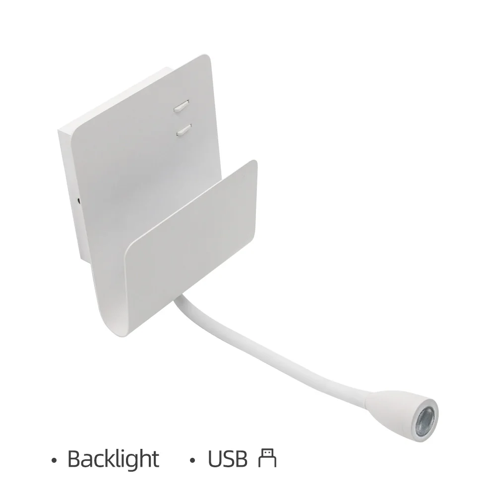 Светодиодная настенная лампа для чтения Zerouno алюминиевая с чипом cree