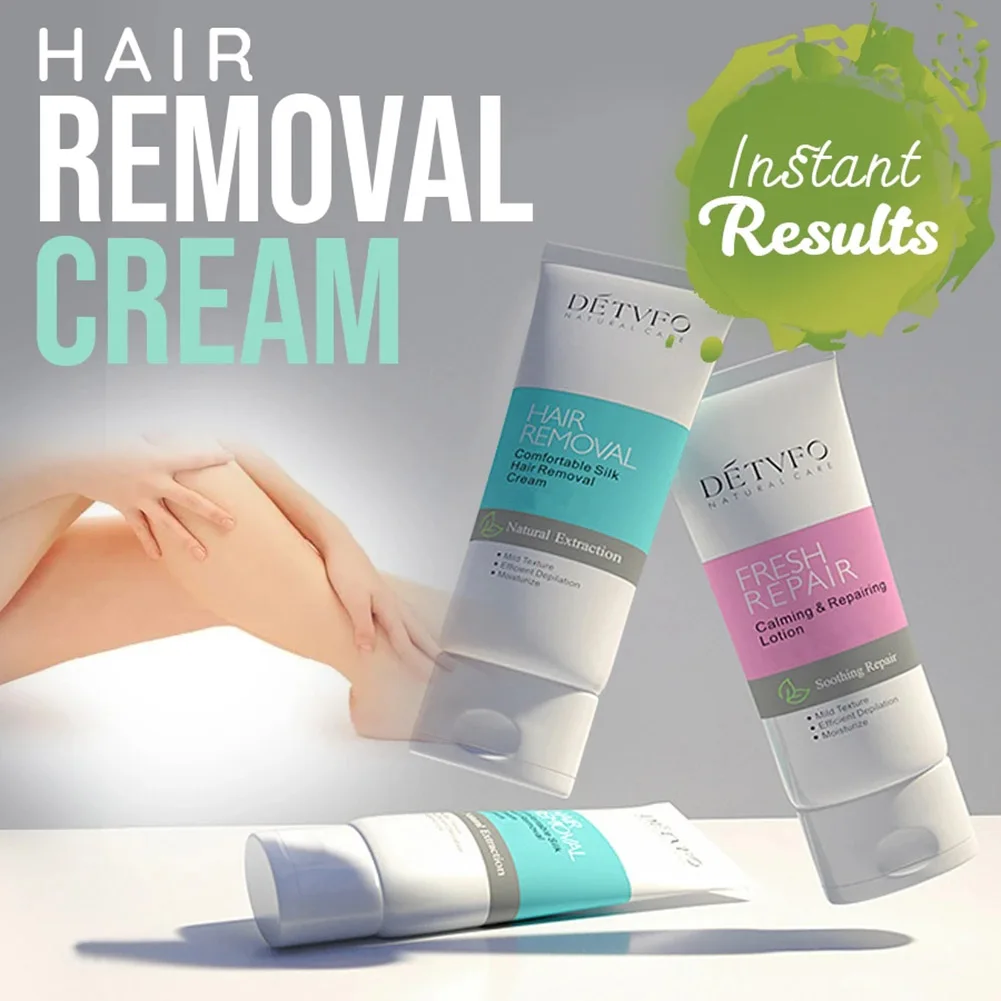 

Semi-Permanent Hair Removal Cream Repair Cream Gentle Fast Hair Removal Non-irritation for Whole Body Men Women MH88