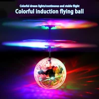 charging magic luminous flying spherical induction aircraft suspension gesture remote control light crystal ball childrens toy