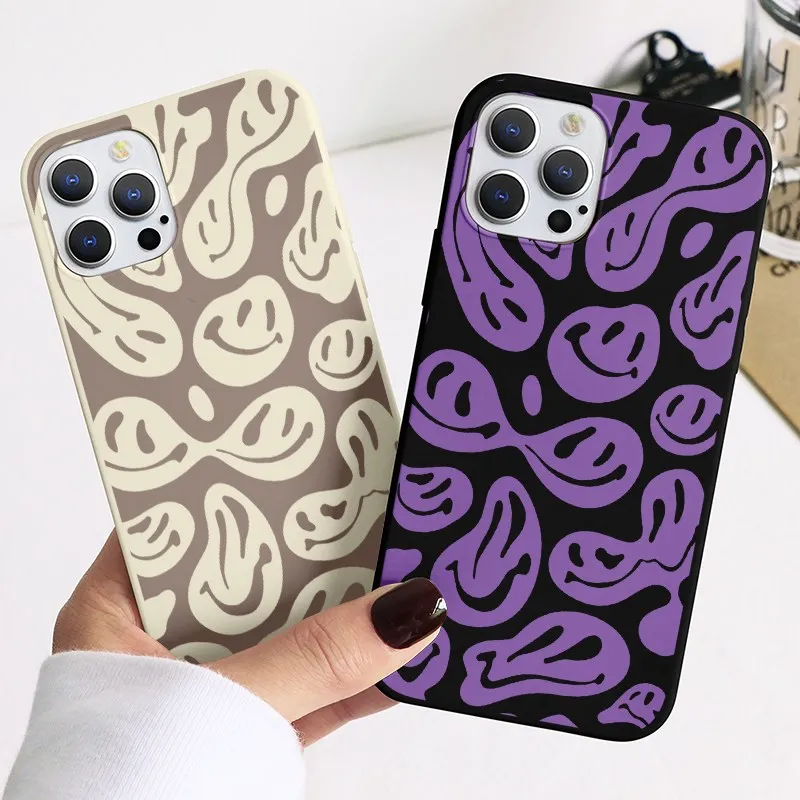 Чехол для телефона с забавным улыбающимся лицом iPhone SE2020 SE3 2022 7 8 11 12 Pro Max 6 6S Plus 5 5S SE X