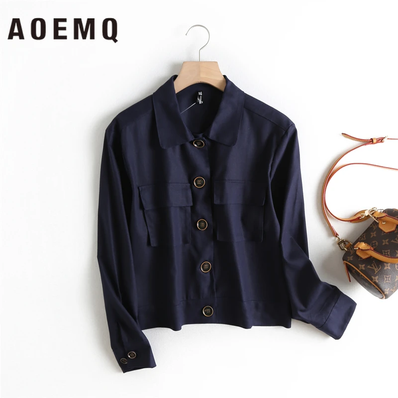 AOEMQ модные куртки 2 однотонные панк крутые парные Паровозик мотоциклетная