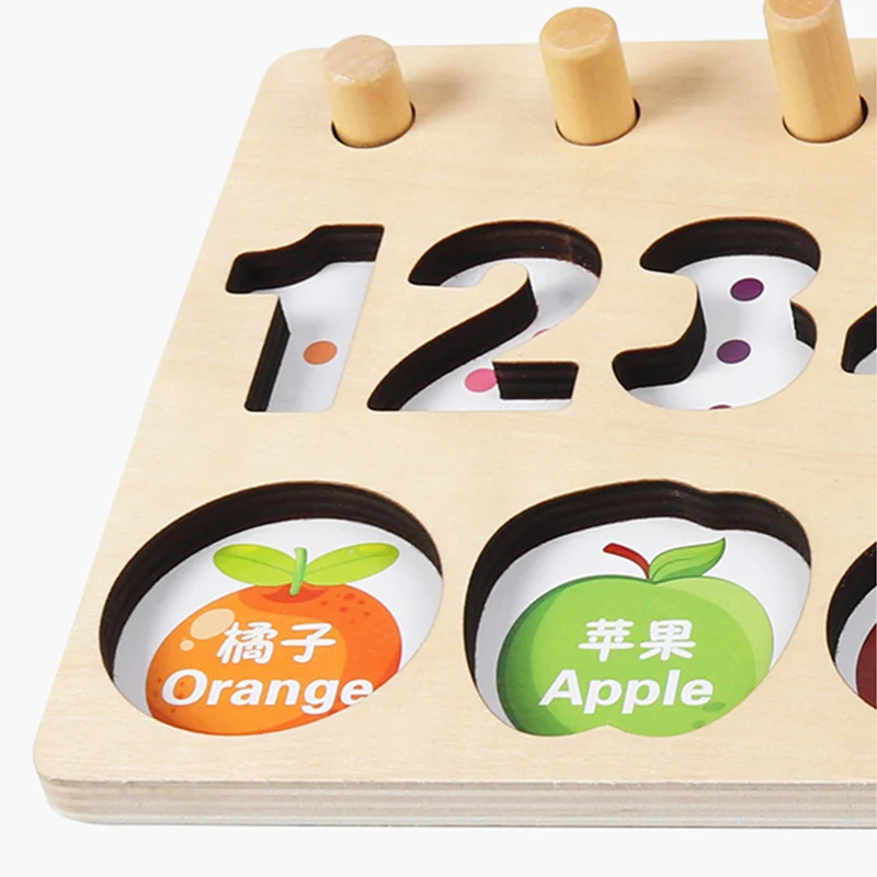 

Kids Math Number Matching Game Fruit Recognition Intellectual Traning Toy Education NSV775