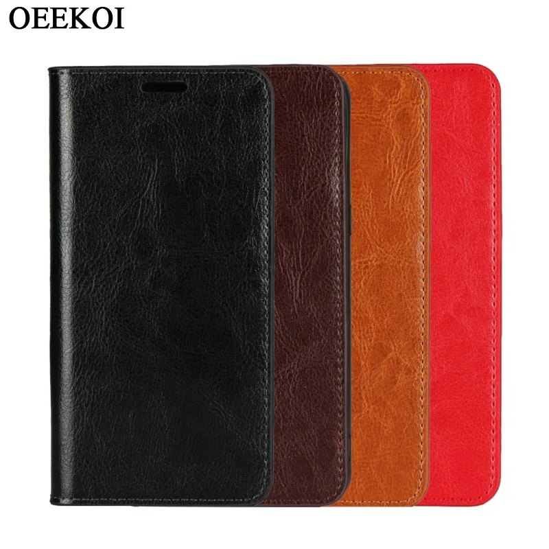 OEEKOI Crazy Horse бумажник из натуральной кожи флип чехол для стрелки Fujitsu RX/U 801FJ/F-01L/стрелы Be F-04K