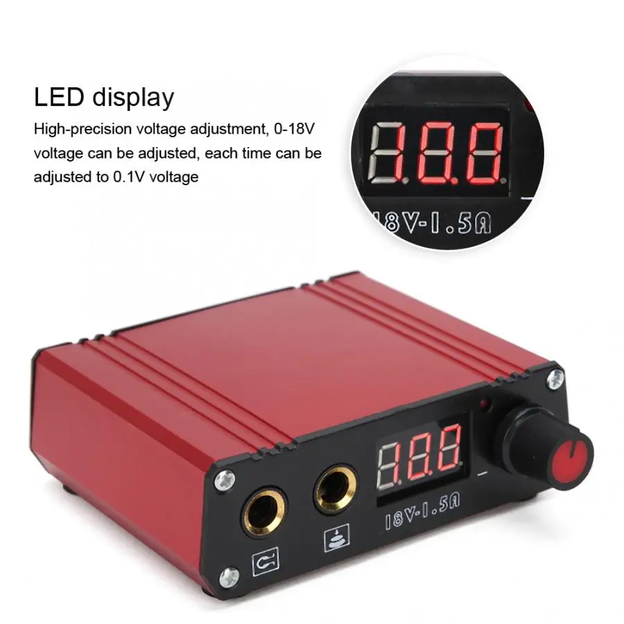 Профессиональный источник питания для татуировок Мини цифровой двойной режим