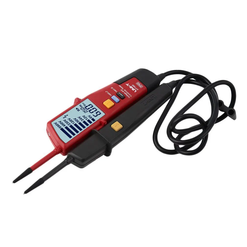 

UNI-T UT18D LCD Digital Voltage Continuity Tester Auto Range RCD Phase Rotation RCD Electrical Tester