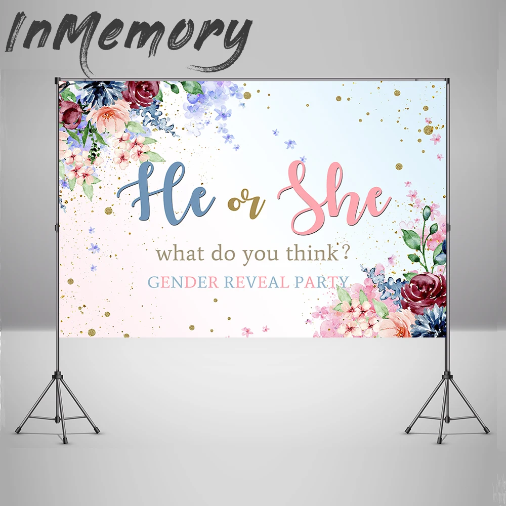 

Фон для фотосъемки с изображением цветов для первого дня рождения