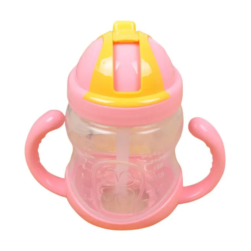 280ml H1 210/260/280/300/320/330/400/420 мл для обучения питью, Бутылки для воды для кормления, для младенцев, стильная футболка с изображением персонажей видеоигр герметичные чашки с ручками - Цвет: 280ml H1