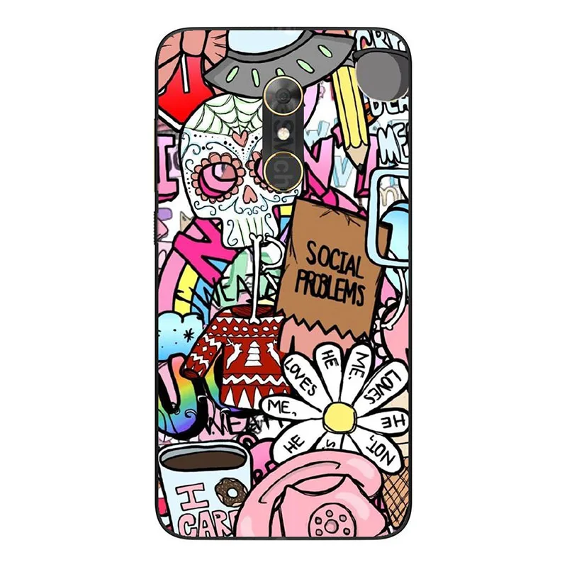 J39 Модный Мягкий Силиконовый ТПУ защитный чехол для Alcatel One Touch A7 5090Y 5," с принтом кролика кота, крышка с пейзажем, задняя крышка для телефона - Цвет: J39