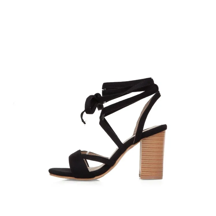 Сандалии женские на высоком каблуке босоножки большой размер 19 летняя обувь |