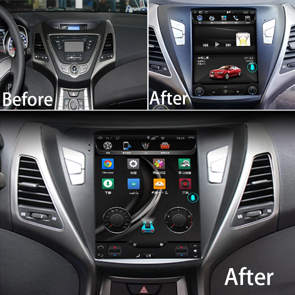 Автомобильный мультимедийный плеер стерео GPS радио навигация Android экран для Hyundai