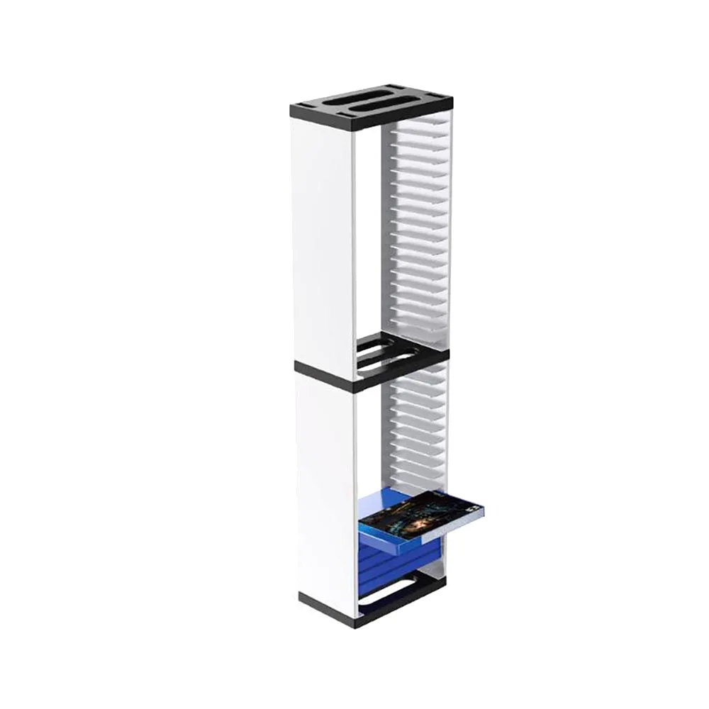 

Host Game Disk Tower Storage Rack Store 36 Game Discs For PS4 PS5 Switch XboxOne WXTB Multifunctional Disk Storage Tower