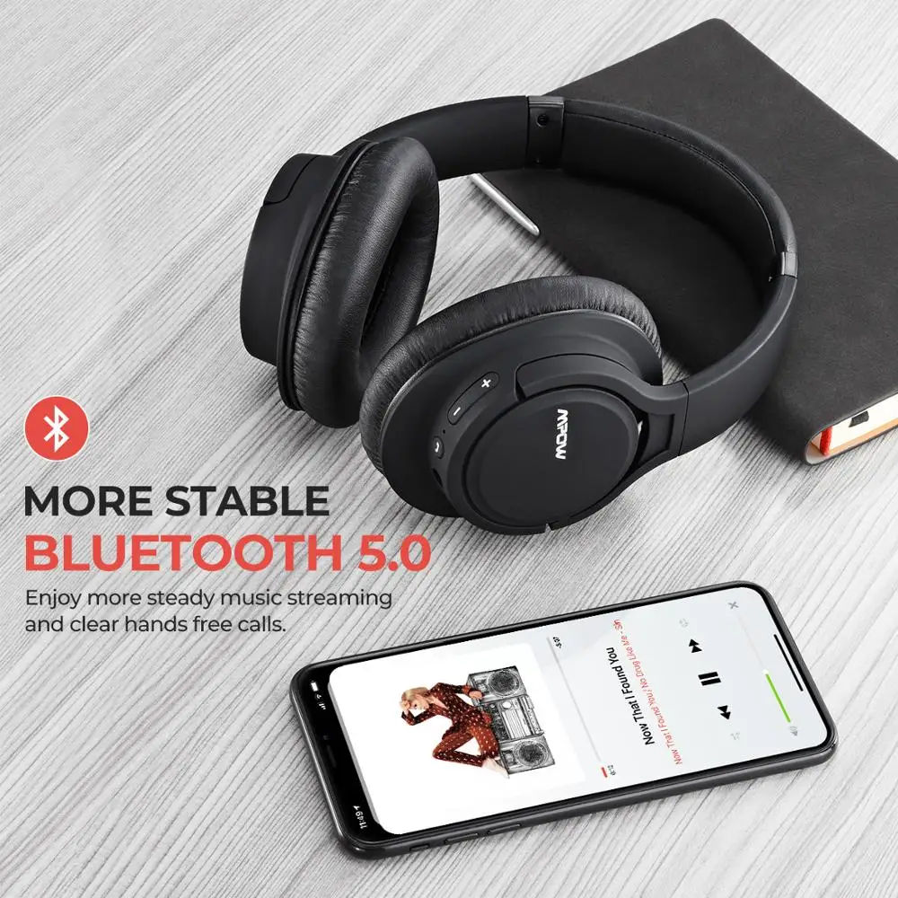 Беспроводная гарнитура Mpow H7 Pro Bluetooth 5 0 10 минут зарядки 2 ч музыки CVC6.0