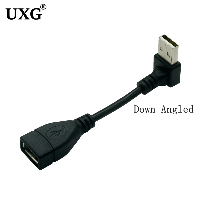 Удлинительный USB-кабель под углом 90 градусов USB 2 0 короткий кабель для Smart TV PS4