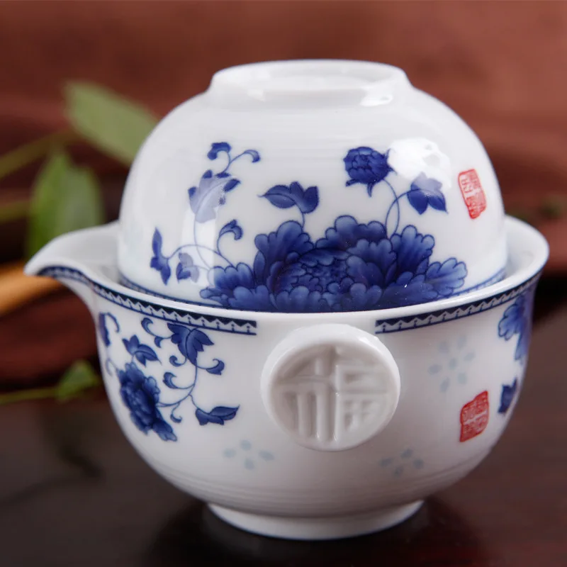 Всемирно известный керамический чайный сервиз китайской культуры 1 горшок чашка