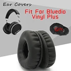 Амбушюры для Bluedio Vinyl Plus, Сменные амбушюры для наушников, гарнитура, амбушюры из искусственной кожи поролоном