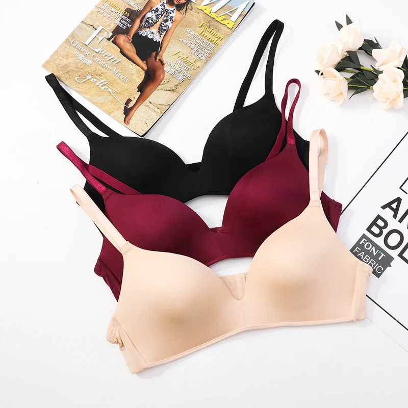 Seamless Bras for Women Push Up No Wire Brassiere A B Cup Underwear Three Quarters(3/4 Cup) Lingerie Sexy Bra | Женская одежда