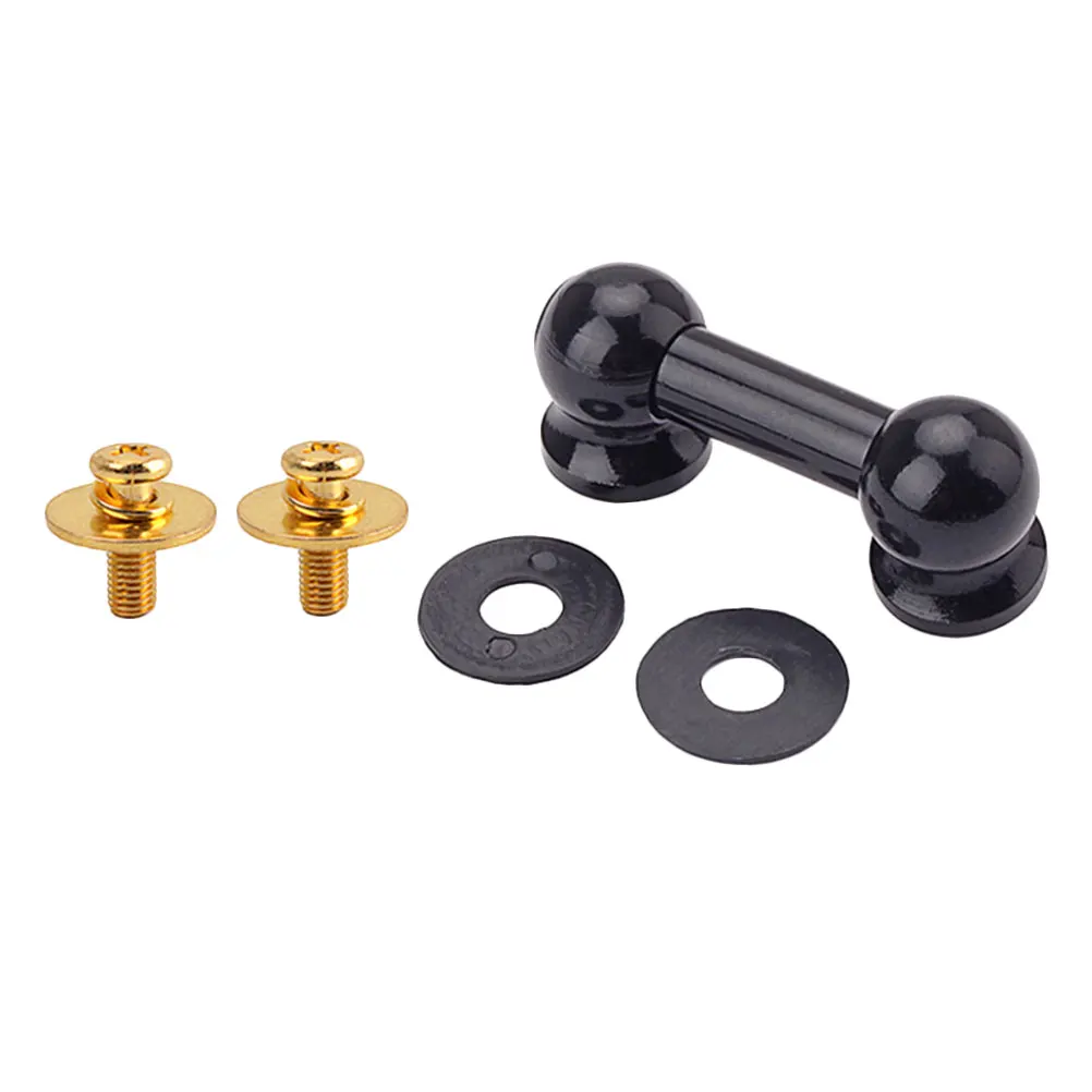 

1 Set Double-end Drum Lugs Connector Drum Set Parts Accessories (Black)
