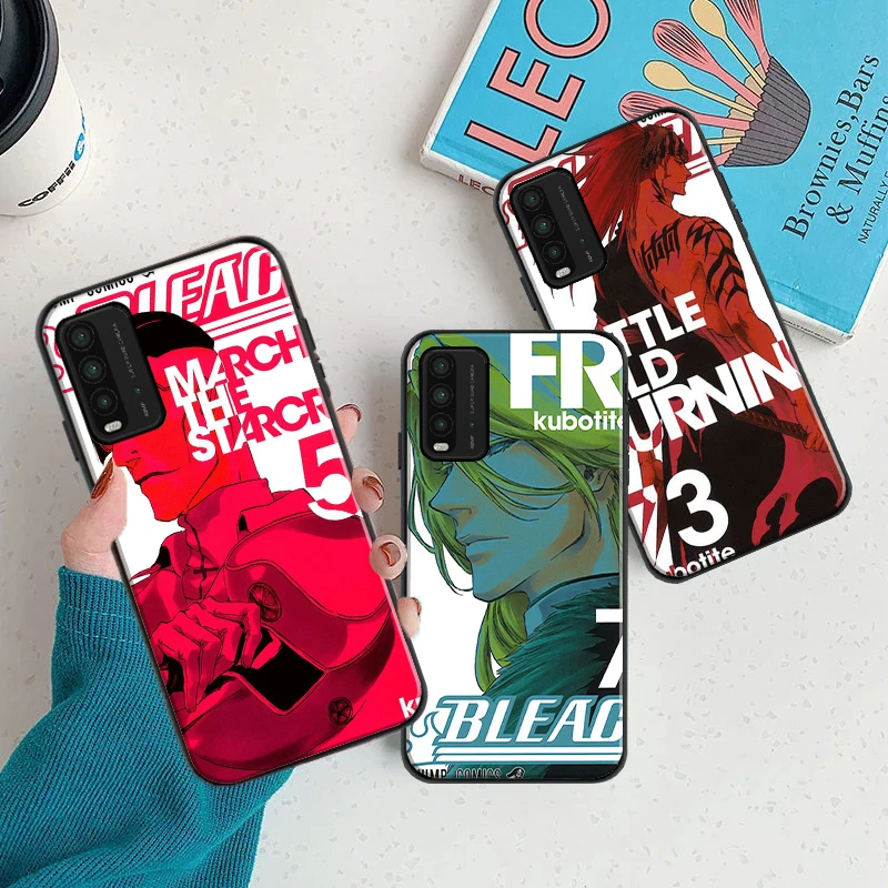 

BLEACH Japan Anime Phone Case For Xiaomi Redmi Note 9 10 Pro MAX 5G 9T 9i 9AT 9A 9C Carcasa Soft TPU Cases Funda