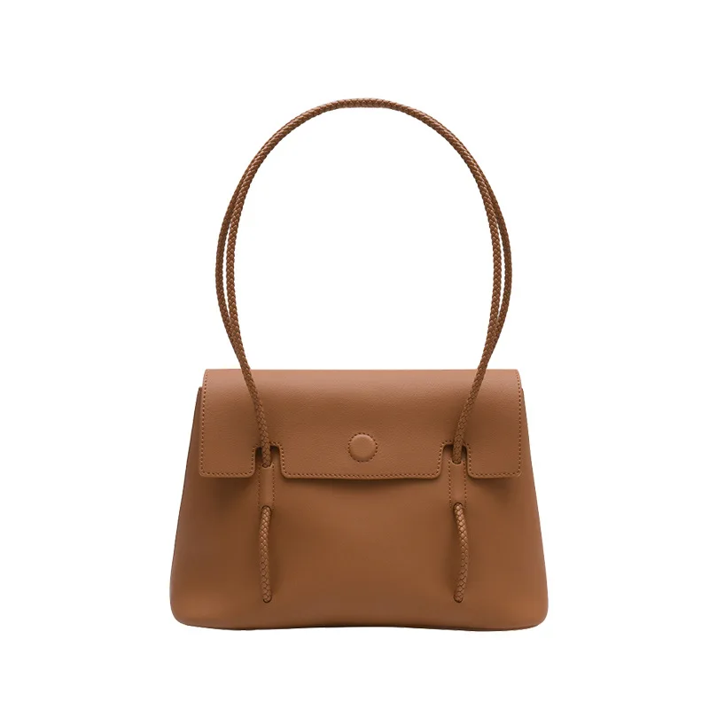 

Design Tote Bag Female Commuter Bag 2021 Spring Urban Simplicity New Fashion Shoulder Bag Cowhide Underarm Bag Baguette Soft